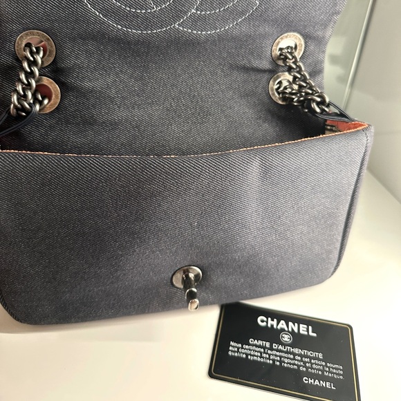 Chanel Blue Denim CC Flap Bag - Picture 5 of 7